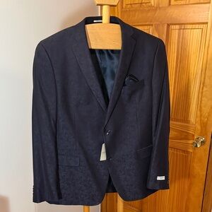 Alfani Midnight Blue Floral Blazer